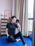徽格兒運(yùn)動(dòng)衣女健身房專用夏季薄款拉鏈開(kāi)衫瑜伽服短袖專業(yè)戶外跑步T恤 黑色短袖 L 曬單實(shí)拍圖