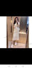 LISCN連衣裙女夏季小香風(fēng)設(shè)計(jì)感小眾氣質(zhì)顯瘦法式蕾絲裙子收臀中長新款 杏色長款 L 曬單實(shí)拍圖