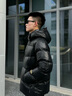 高梵黑金鵝絨服先鋒4.0五格面包服短款男士羽絨服 黑色 L 曬單實(shí)拍圖
