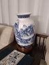 乾雅堂【景德鎮(zhèn)手工】陶瓷器花瓶擺件復(fù)古中式青花瓷插花器客廳喬遷禮品 千里江山圖冬瓜花瓶+錦盒+證書 曬單實(shí)拍圖