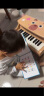 NEW CLASSIC TOYS儿童木质机械小钢琴 儿童电子琴1-6岁男女孩宝宝音乐早教玩具礼物 25键黑色【木质电子钢琴】 实拍图