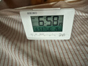 SEIKO日本精工時(shí)鐘溫度日歷夜燈鬧表貪睡學(xué)生鐘表彩色屏電子臥室鬧鐘 曬單實(shí)拍圖