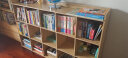 蔓斯菲尔（MSFE）儿童书架置物架书架落地储物格子柜客厅实木色书本收纳矮书柜书架 【15格】150x93cm-原木纹色 实拍图