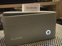得力（deli）家用透明標簽打印機  小型便攜式手持迷你不干膠姓名貼紙便簽機打價(jià)格標價(jià)機智能標簽機防水貼紙 Q2綠 按壓切刀 高清款 帶一卷紙 曬單實(shí)拍圖