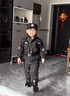 WONST兒童小警特衣服加絨警6察服男童特種軍兵玩具套裝幼兒冬季演出服 加絨十件套 160 cm適合90斤左右 曬單實拍圖