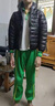 G.DUCKKIDS兒童輕薄羽絨棉服2023新款4-15歲男童女童中長款寶寶加厚外套 黑色 160 cm160建議身高150- 11-12歲 曬單實拍圖
