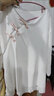 禪服女大碼禪服打坐禪修服裝仙氣棉麻瑜伽服夏季服女兩件套套裝寬松禪意居士服 白色 XXL【建議135-150斤】 曬單實拍圖