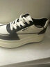 接吻貓KISSCAT[楊紫同款]餅干鞋夏百搭小白鞋運動(dòng)休閑板鞋女KA43581-50 黑色/白色 37 曬單實(shí)拍圖
