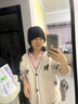 卡蒙（Kenmont）套頭毛絨毛線(xiàn)帽女秋冬雙層護額護耳產(chǎn)后親膚月子帽冷帽km-9532 曬單實(shí)拍圖
