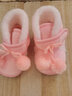 米嘟爾保暖軟底0-1歲新生嬰兒9秋冬季不掉寶寶加厚加絨絨毛學(xué)步襪棉鞋子 粉色(03櫻桃棉鞋) 12.5 內長(cháng)12.5cmL（建議12-18月） 曬單實(shí)拍圖