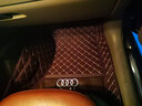 10/11/12/13/14/15/16/17年新老款奧迪A4L A6L Q5 汽車全包圍腳墊加厚皮 單層咖色【車標(biāo)】 曬單實拍圖