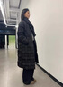 麥檬【壓膠工藝】23年秋冬新款時尚保暖羽絨服外套中長款女5EA980711 黑色5EA980711 XS 曬單實拍圖