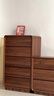 百豐達五斗柜臥室家用床尾儲物柜九斗組合客廳電視邊柜實(shí)木框大容量斗櫥 胡桃色五斗柜65cm長(cháng) 送貨上門(mén)安裝 曬單實(shí)拍圖