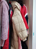 達圣派青少年女裝初高中學(xué)生女大童羽絨棉服12-15歲長(cháng)款冬季服韓版寬松 卡其色 S80-100斤 曬單實(shí)拍圖