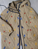 哥弟（GIRDEAR）女裝新雪麗絎棉繡花連帽棉服上衣女1400720 砂卡其 M (3碼) 曬單實(shí)拍圖
