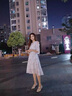 RUIQIUER連衣裙女夏季新款女裝韓版時(shí)尚收腰顯瘦中長(cháng)款氣質(zhì)溫柔碎花裙子 粉色 M 曬單實(shí)拍圖