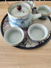 原和米黃汝窯提梁壺功夫茶具套裝辦公室家用陶瓷茶杯茶壺泡茶器帶茶盤(pán) 曬單實(shí)拍圖