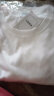 大鱼界线日系潮牌短袖T恤男潮流ins情侣装夏装宽松上衣服男生印花圆领体恤 白色(纯色) L(120-130斤） 晒单实拍图