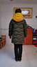 G.DUCKKIDS男童棉服外套冬季中長(zhǎng)款兒童羽絨棉衣新款冬裝中大童加厚男孩棉襖 墨綠色 130 建議身高120-130cm年齡7-8歲 曬單實(shí)拍圖