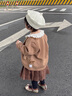 RB KIDS童裝女童套裝裙春秋新款女寶寶針織百褶裙兒童衣服三件套 套裝裙（三件套） 130  (建議身高120-130cm) 曬單實(shí)拍圖
