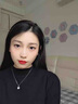 中國黃金（CHINA GOLD）一輩子鑲真鉆白金項鏈女士時尚吊墜生日禮物高檔實用送女友生日 白金一貝子吊墜-配999銀鏈 曬單實拍圖