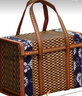糜嵐手提蘭花布竹編竹筐手提竹籃年貨大號包裝禮盒雞蛋水果大閘蟹竹籃 小號長(cháng)30厘米X寬15厘米X高20厘 曬單實(shí)拍圖