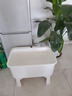 芒梵拖把池陽(yáng)臺家用移動(dòng)清洗拖布池衛生間高腳水池洗手盆戶(hù)外庭院水槽 白色大號升級款（帶一鍵排水） 曬單實(shí)拍圖