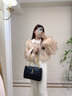 Cavion Koist奢侈新品包包女包單肩包女士包包鏈條包斜挎包送老婆女友生日禮物 奢侈黑  精美禮盒包裝 曬單實(shí)拍圖