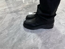 老人頭（laorentou）老人頭棉鞋男冬季男靴羊毛保暖男鞋中老年皮鞋男棉皮鞋高幫皮棉鞋 加絨系帶-黑色 40 曬單實(shí)拍圖