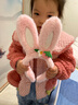 默研（MOYAN）兒童節可愛(ài)草莓兔耳朵發(fā)箍?jì)和葺^飾兔子耳朵新款毛絨頭箍 草莓兔耳朵發(fā)箍[粉色]  A16-209 曬單實(shí)拍圖