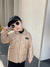 拉比兒童外套秋冬男女童秋裝白鴨絨外套保暖羽絨服內膽外套 卡其 110 曬單實(shí)拍圖