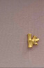 六福珠寶七夕禮物 足金竹報(bào)平安黃金耳釘（單只）耳飾 計(jì)價(jià) 約0.82克 曬單實(shí)拍圖