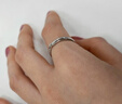 巷南999純銀素圈戒指百搭開(kāi)口戒小眾高級女輕奢指環(huán)氣質(zhì)食指戒可調節 999銀繁星戒指 曬單實(shí)拍圖