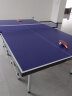 红双喜DHS乒乓球桌折叠室内家用滚轮乒乓球台T2023(附网架 兵拍 乒球) 实拍图
