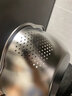 魔幻廚房304不銹鋼瀝水盆淘米盆漏盆洗米篩家用廚房洗菜果蔬瀝水耐高溫 304不銹鋼濾水籃24cm1個(gè)裝 曬單實(shí)拍圖