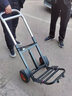 收谷老虎車(chē)兩輪手推車(chē) 折疊手拉車(chē)充氣輪行李車(chē)載重王便攜拉貨車(chē)拖x(chóng)p 銀色拉桿充氣輪 曬單實(shí)拍圖