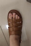 拔佳（Bata）羅馬涼鞋女夏商場(chǎng)新款羊皮鏤空復(fù)古軟底羅馬涼鞋AON06BL4棕色38 曬單實(shí)拍圖