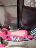 好孩子（gb）儿童滑板车 可折叠3-6-8岁 男女孩骑滑二合一滑滑车 公主粉  实拍图