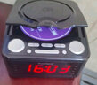 Esscitech家用迷你cd播放機(jī)定時(shí)開(kāi)關(guān)CD機(jī)U盤(pán)mp3英語(yǔ)碟播放器家用床頭收音機(jī)音樂(lè)鬧鐘音響 黑色標(biāo)配 曬單實(shí)拍圖