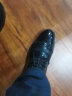 北欧图（BEIOUTU）商务正装皮鞋男士亮皮时尚舒适耐磨软面鞋子男 6708 黑色 41  实拍图