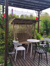 御藤美家（ROYAL RATTAN）戶外秋千庭院花園鐵藝搖椅室外陽臺休閑網(wǎng)紅吊椅家用雙人秋千 萊德特斯林陽光板雙人秋千 曬單實拍圖