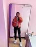 LPOX棉服女冬季國潮棉服東北大花棉襖女ins潮牌寬松冬裝加厚花棉衣女 大紅牡丹花 M 90-110斤 曬單實(shí)拍圖