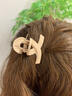 莎妍茜短燙發(fā)發(fā)夾短發(fā)留長(zhǎng)過(guò)渡期器小抓夾后腦勺發(fā)夾半扎發(fā)神適合發(fā)量少 米色系+咖色系 曬單實(shí)拍圖
