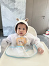 新安代寶寶吃飯圍兜飯兜嬰兒防水罩衣兒童輔食飯兜兜幼兒園口水圍嘴夏季 獅子-長(cháng)袖【適合0-4歲】 曬單實(shí)拍圖