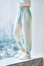 優(yōu)優(yōu)1點（Yoyo one）女童運(yùn)動褲夏季2025新款冰絲薄款防蚊褲兒童速干褲子女孩大童夏裝 22022藍(lán)色 150 150cm 曬單實拍圖