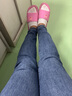真維斯（Jeanswest）牛仔褲女春夏季新款高腰韓版修身顯瘦鉛筆褲百搭休閑緊身小腳褲子 復(fù)古藍(lán)九分 29 曬單實(shí)拍圖