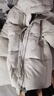 鴨鴨（YAYA）羽絨服女士2024秋冬新品中長款休閑保暖立領(lǐng)加厚外套YZ 米白色 155/80A(S) 曬單實拍圖