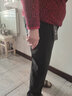 彩羊恒源祥集團中老年媽媽褲子春秋冬加絨厚高腰直筒休閑長(cháng)褲寬松外穿 暗細紋(春秋不加絨) 厚款 4XL (140-155斤) 曬單實(shí)拍圖