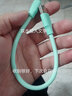昊微 安卓數據線(xiàn)6A快充120W閃充MicroUSB/Type-C適用華為榮耀小米VIVOY51s三星OPPO魅族手機加粗充電線(xiàn) 安卓階梯款【綠色】1條裝 (25厘米)加粗閃充不傷機 曬單實(shí)拍圖