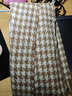浩冠 圍巾女秋冬季保暖針織學(xué)生圍脖披肩韓版毛線(xiàn)流蘇撞色千鳥(niǎo)格圍巾 千鳥(niǎo)格卡其色 曬單實(shí)拍圖